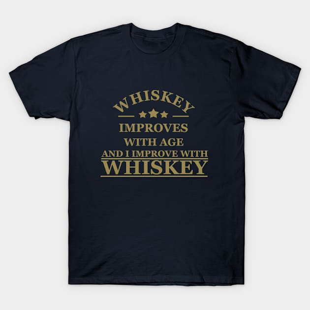 funny whiskey quotes T-Shirt by omitay